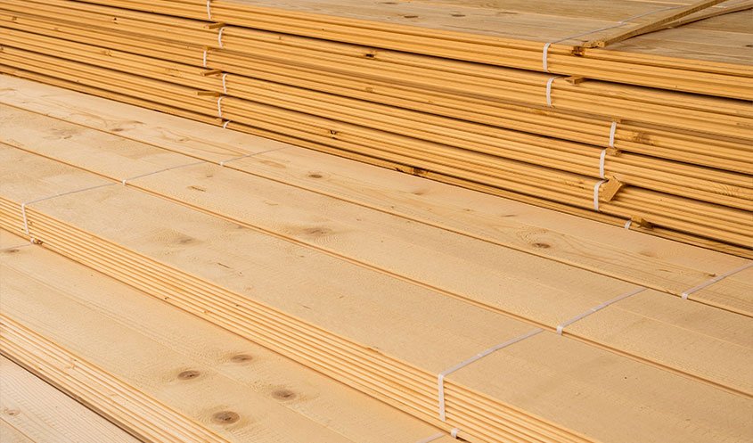 Timber wood, plywood sheets, scaffolding, and slab shoring materials for structural framework in construction projects.